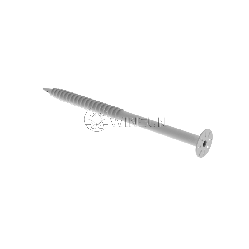 Ground screw for solar panel ground mounts