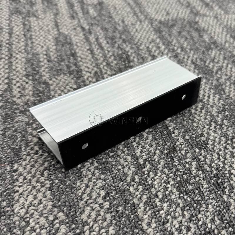 50mm Height U-shaped Mini Rail Installing Solar Panels on Metal Roof